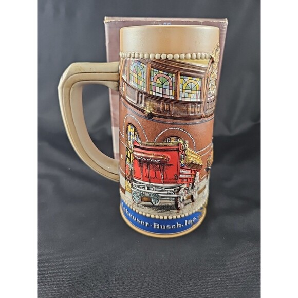 1987 National Historical Landmark Series A Budweiser Clydesdale Beer Stein Mug - Picture 7 of 10